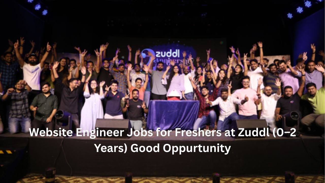 Website Engineer Jobs for Freshers at Zuddl (0–2 Years) Good Oppurtunity