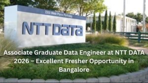 Associate Graduate Data Engineer at NTT DATA 2026 – Excellent Fresher Opportunity in Bangalore