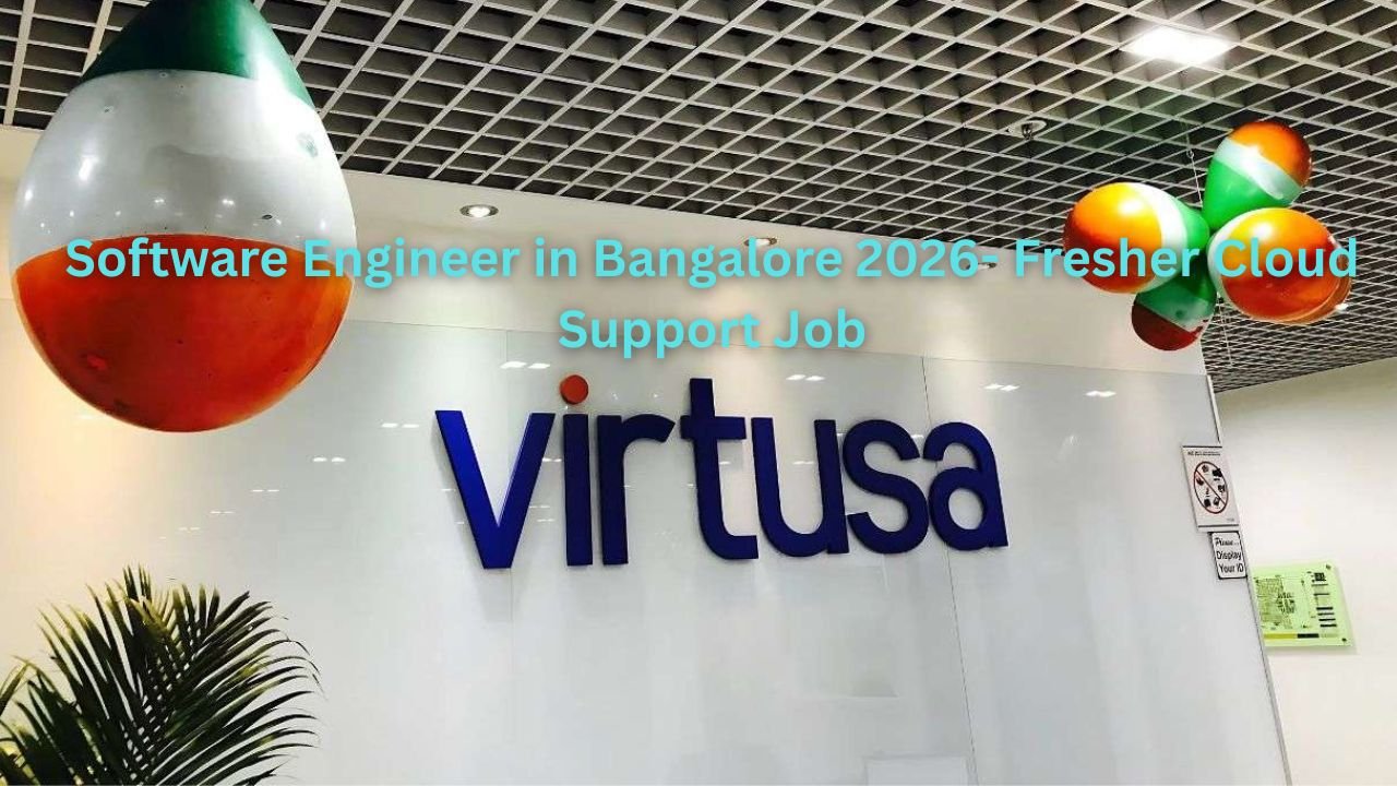 Software Engineer in Bangalore 2026- Fresher Cloud Support Job