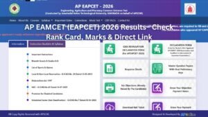 AP EAMCET (EAPCET) 2026 Results– Check Rank Card, Marks & Direct Link